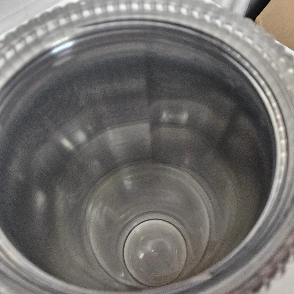 Starbucks Cold‎ Cup Tumbler 24oz Frosted Grey Scalloped Wave Siren 011155891
